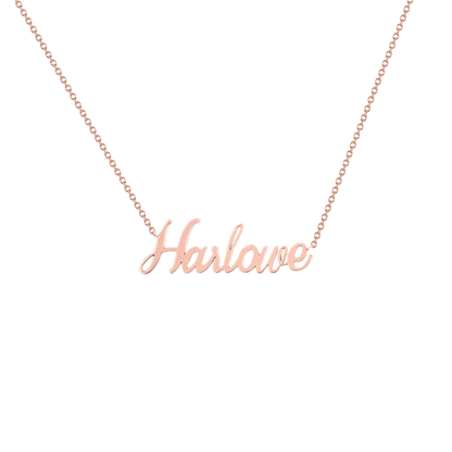 Kids Custom Name Necklace - Lotus Diamond