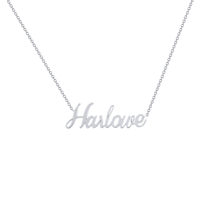 Kids Custom Name Necklace - Lotus Diamond