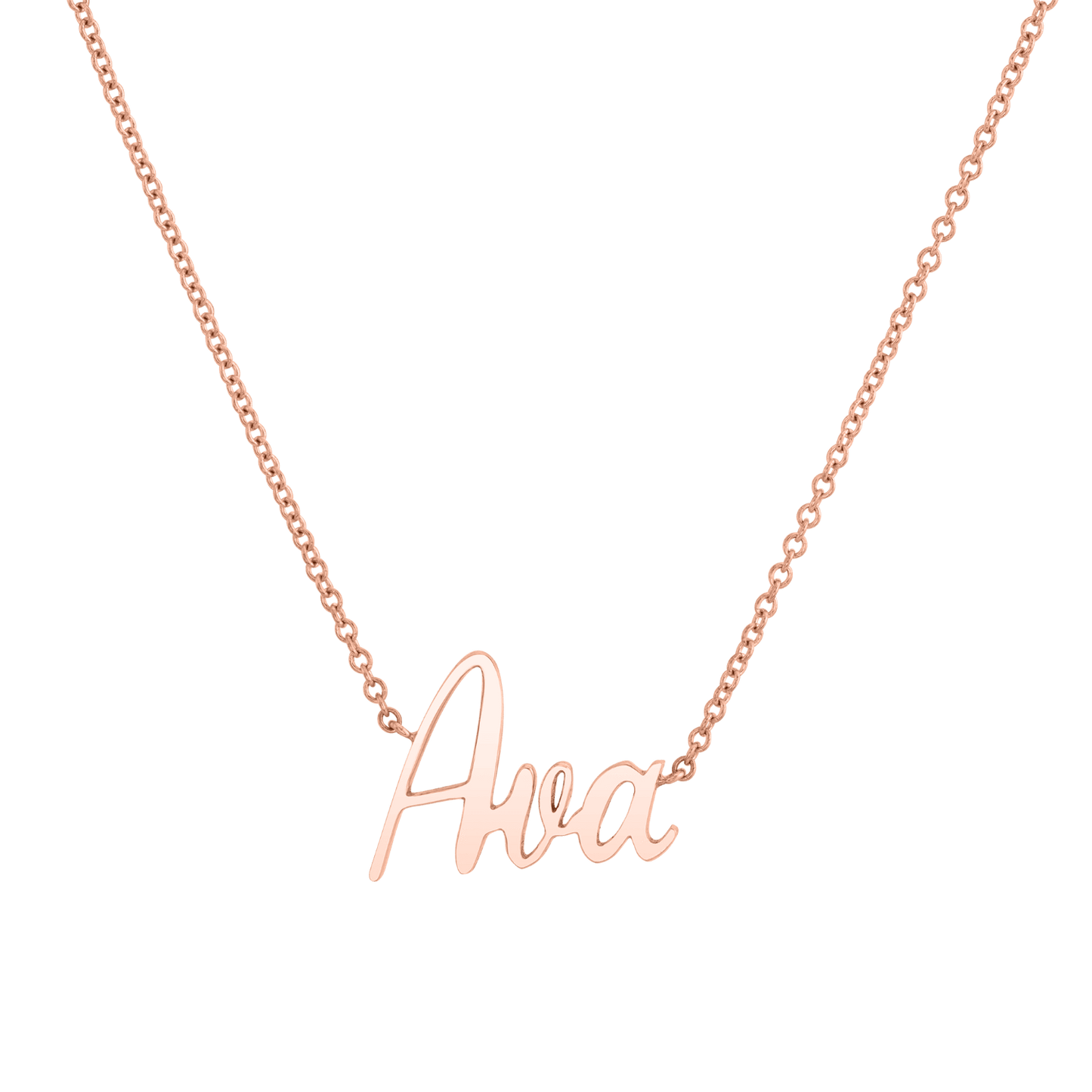 Kids Custom Name Necklace - Lotus Diamond