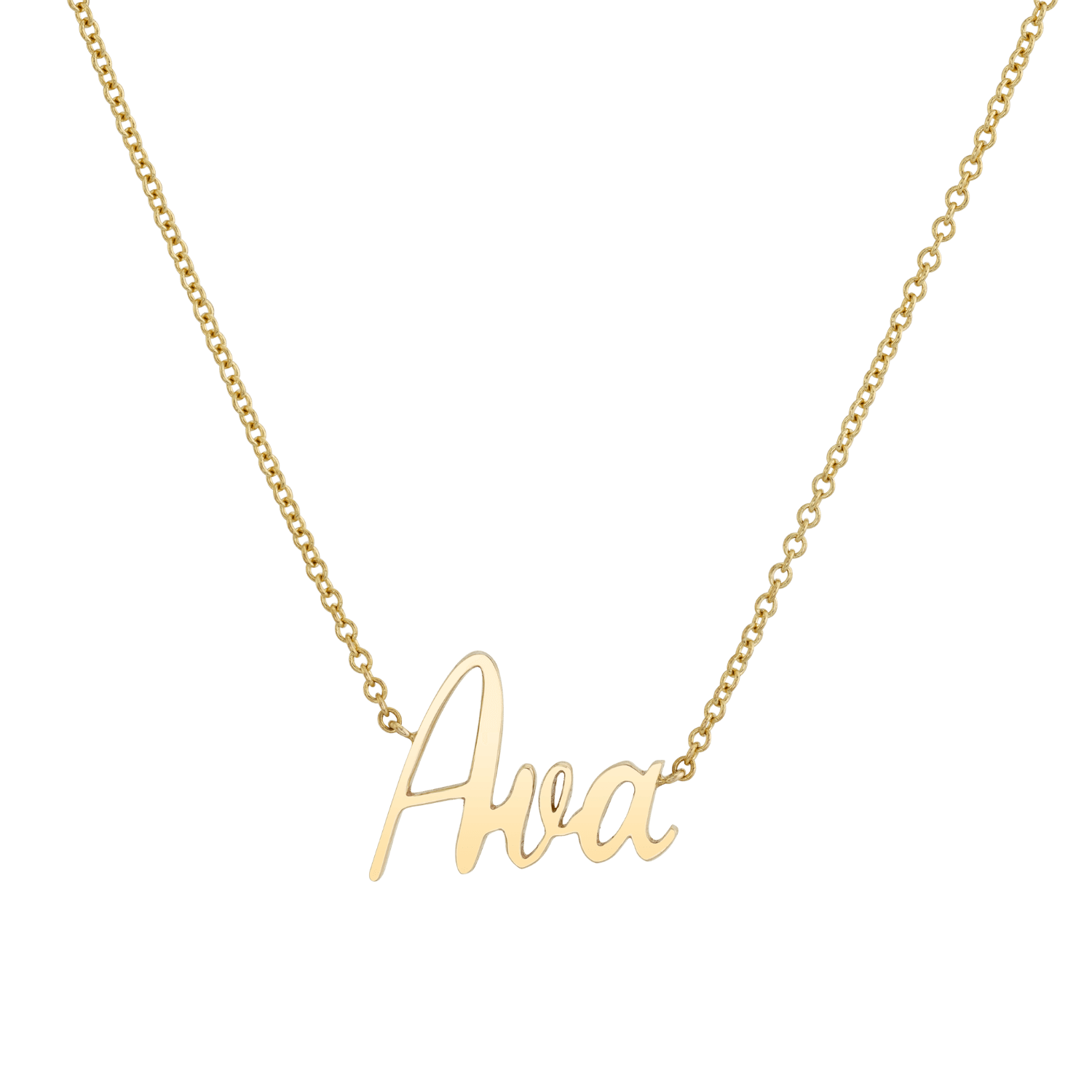 Kids Custom Name Necklace - Lotus Diamond
