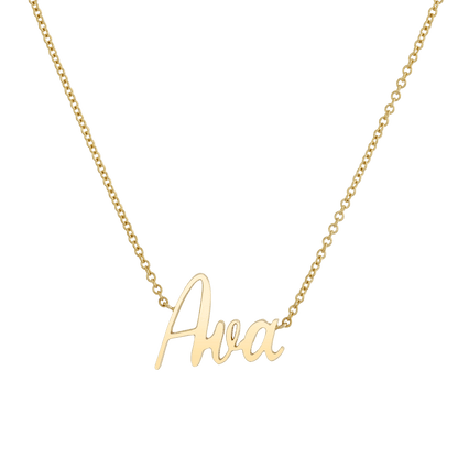 Kids Custom Name Necklace - Lotus Diamond