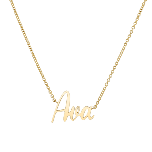 Kids Custom Name Necklace - Lotus Diamond