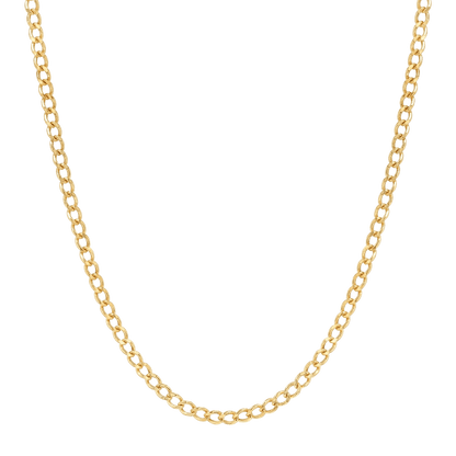 Kids Dainty Cuban Link Chain Necklace - Lotus Diamond