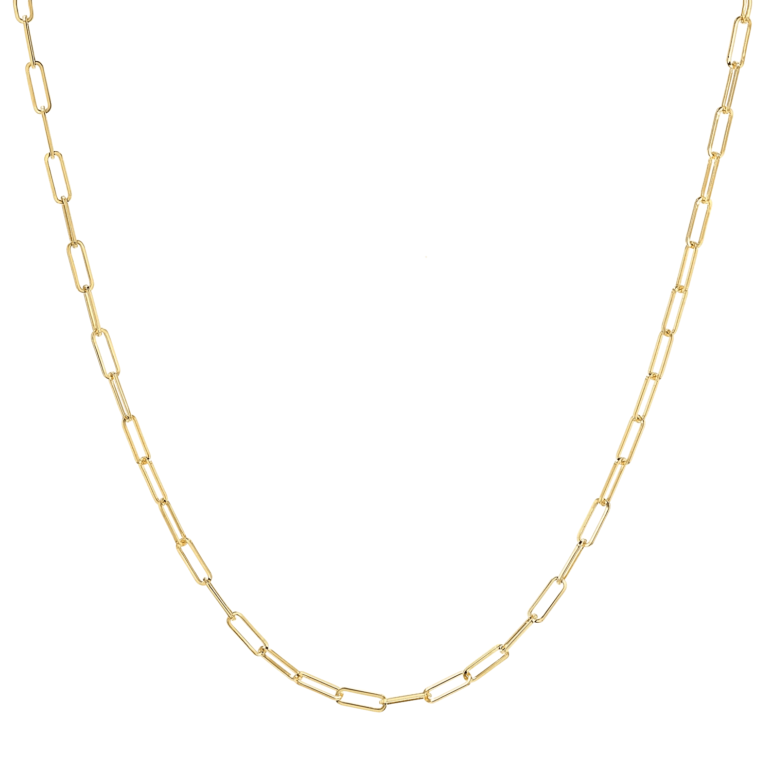Kids Dainty Paperclip Necklace - Lotus Diamond