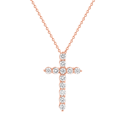 Kids Diamond Cross Necklace - Lotus Diamond
