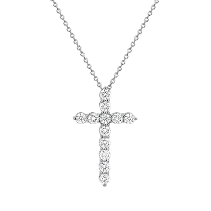 Kids Diamond Cross Necklace - Lotus Diamond