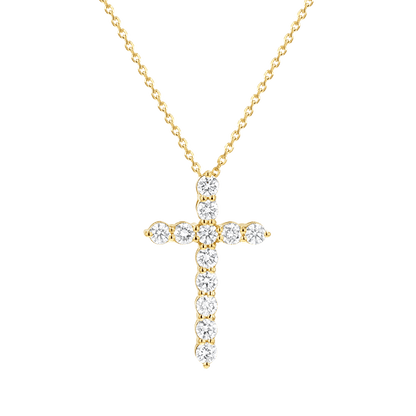 Kids Diamond Cross Necklace - Lotus Diamond