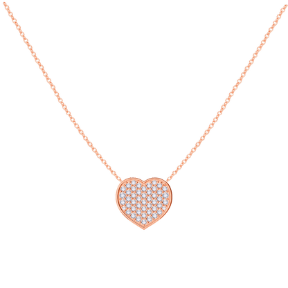 Kids Diamond Heart Necklace - Lotus Diamond