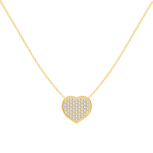 Kids Diamond Heart Necklace - Lotus Diamond