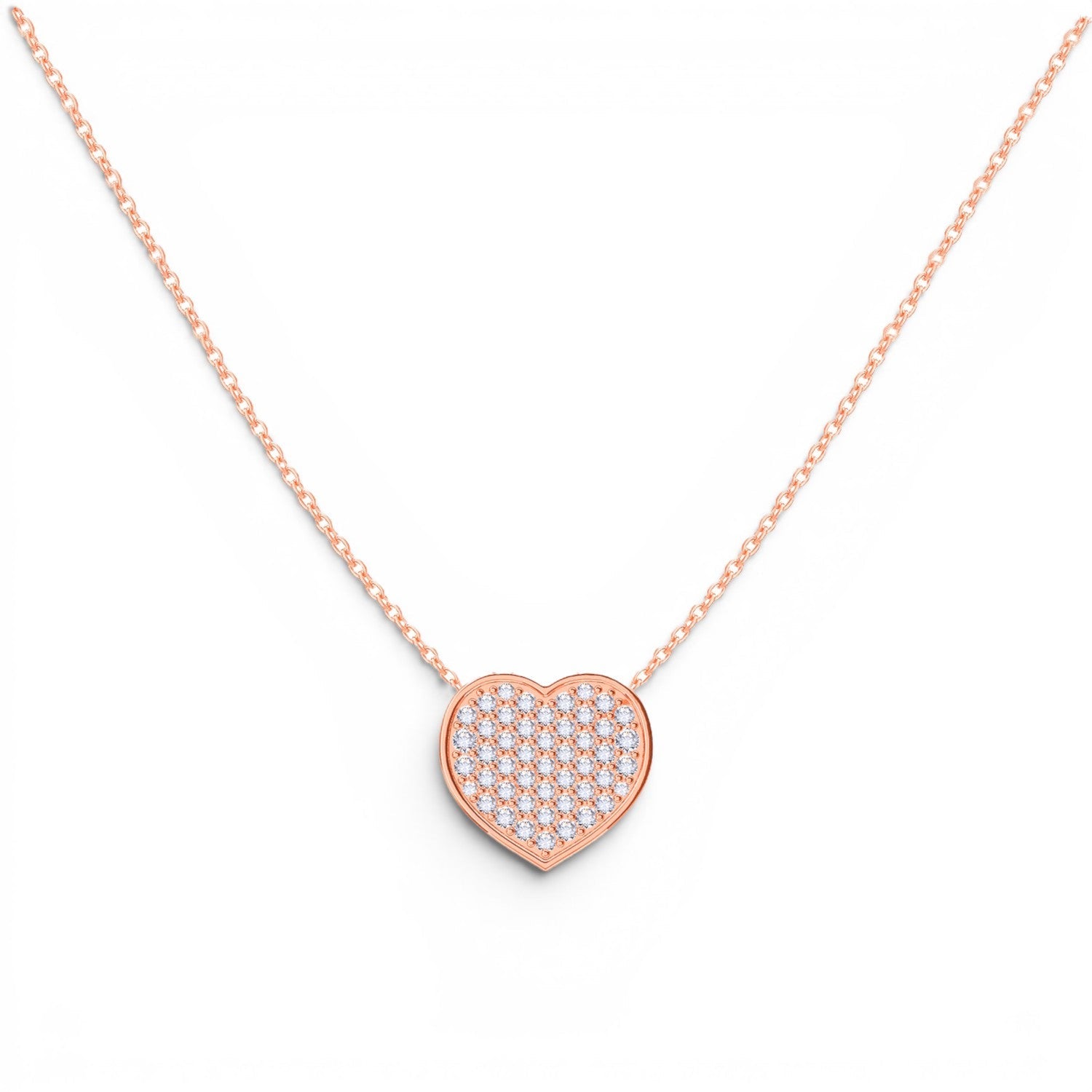 Kids Diamond Heart Necklace - Lotus Diamond