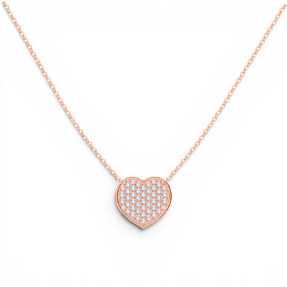 Kids Diamond Heart Necklace - Lotus Diamond