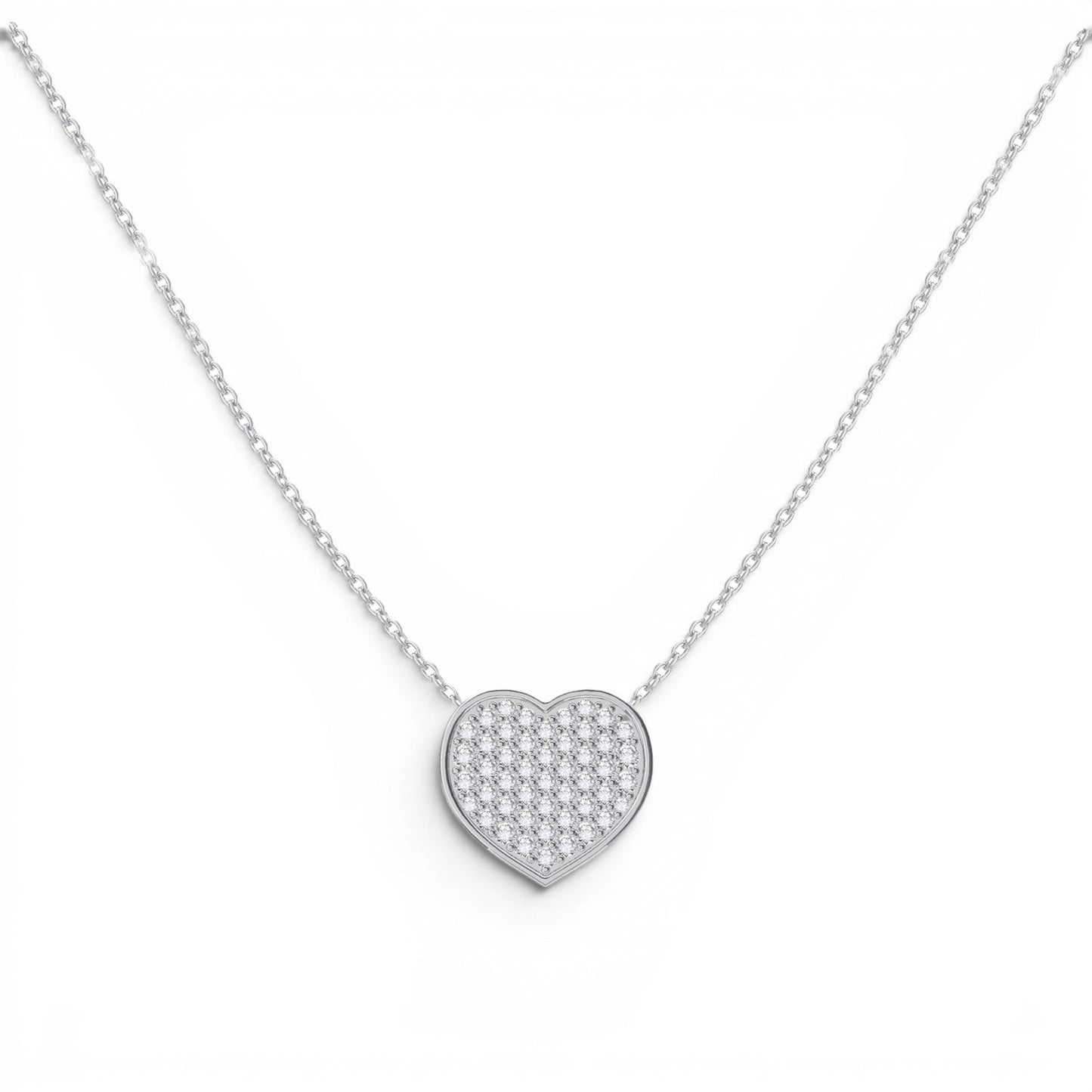 Kids Diamond Heart Necklace - Lotus Diamond