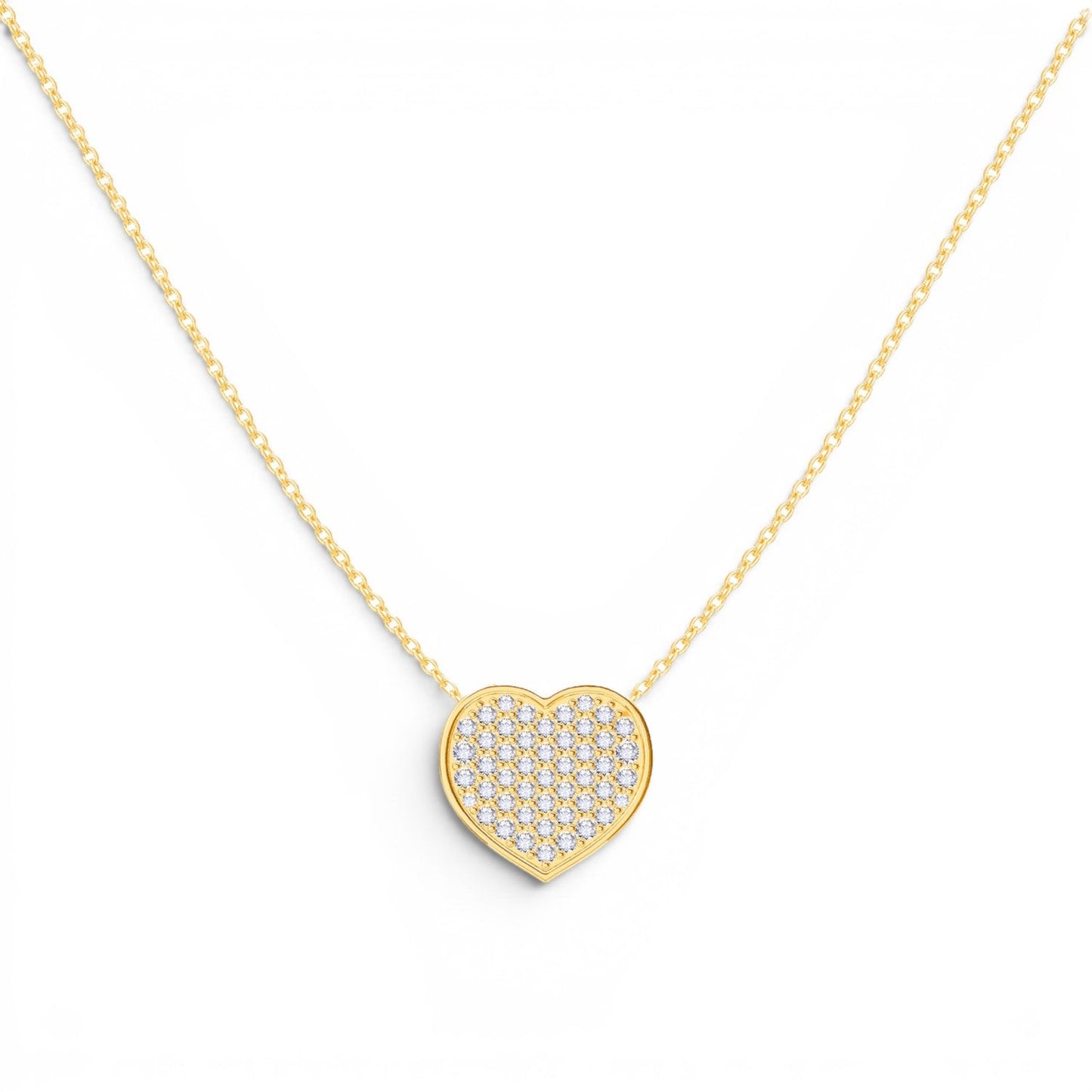 Kids Diamond Heart Necklace - Lotus Diamond