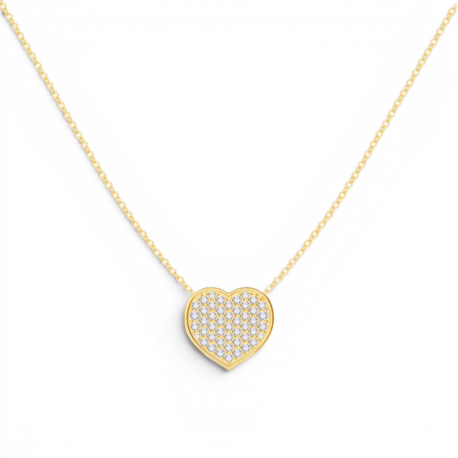 Kids Diamond Heart Necklace - Lotus Diamond