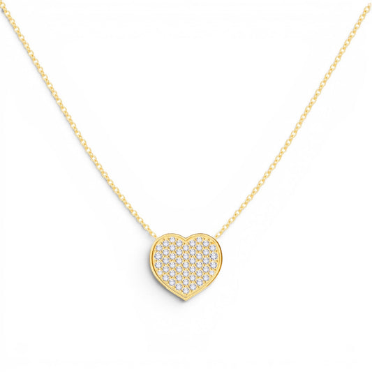 Kids Diamond Heart Necklace - Lotus Diamond