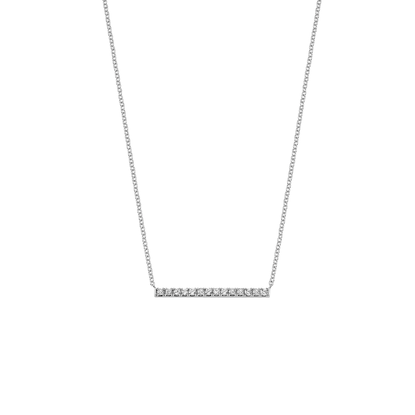 Kids Diamond Pave Bar Necklace - Lotus Diamond