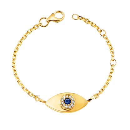 Kids Evil Eye Bracelet - Lotus Diamond
