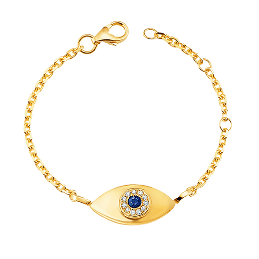 Kids Evil Eye Bracelet - Lotus Diamond