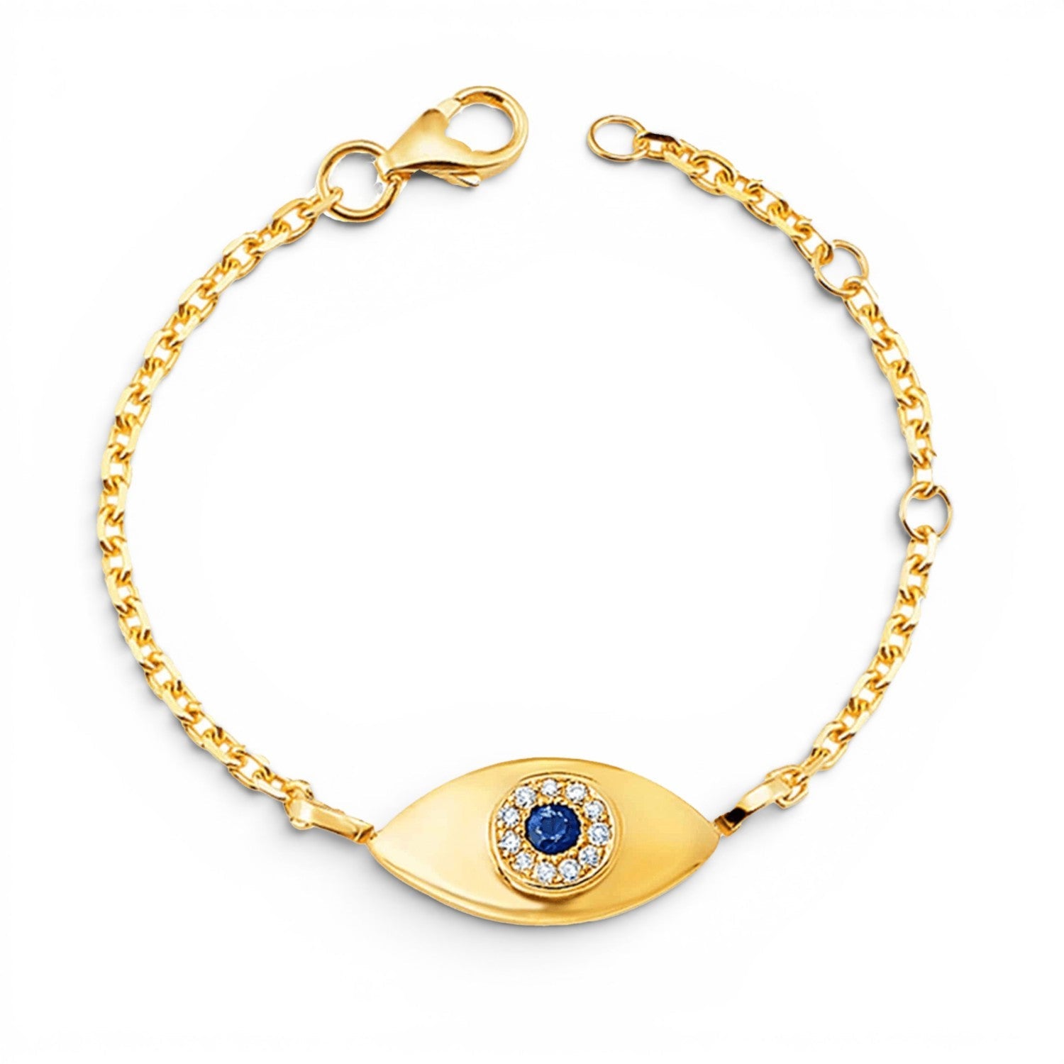 Kids Evil Eye Bracelet - Lotus Diamond