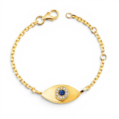 Kids Evil Eye Bracelet - Lotus Diamond