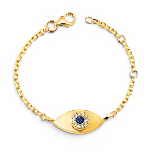 Kids Evil Eye Bracelet - Lotus Diamond