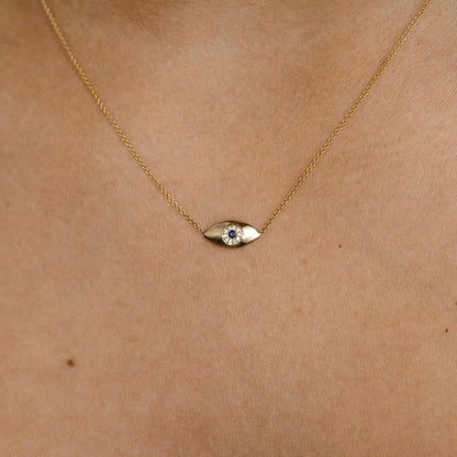 Kids Evil Eye Necklace - Lotus Diamond