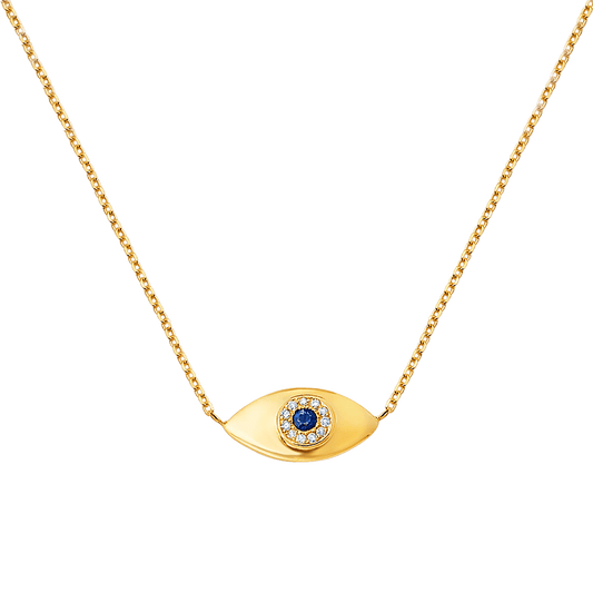 Kids Evil Eye Necklace - Lotus Diamond