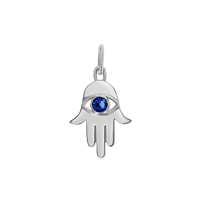 Kids Hamsa Diamond Eye Charm - Lotus Diamond