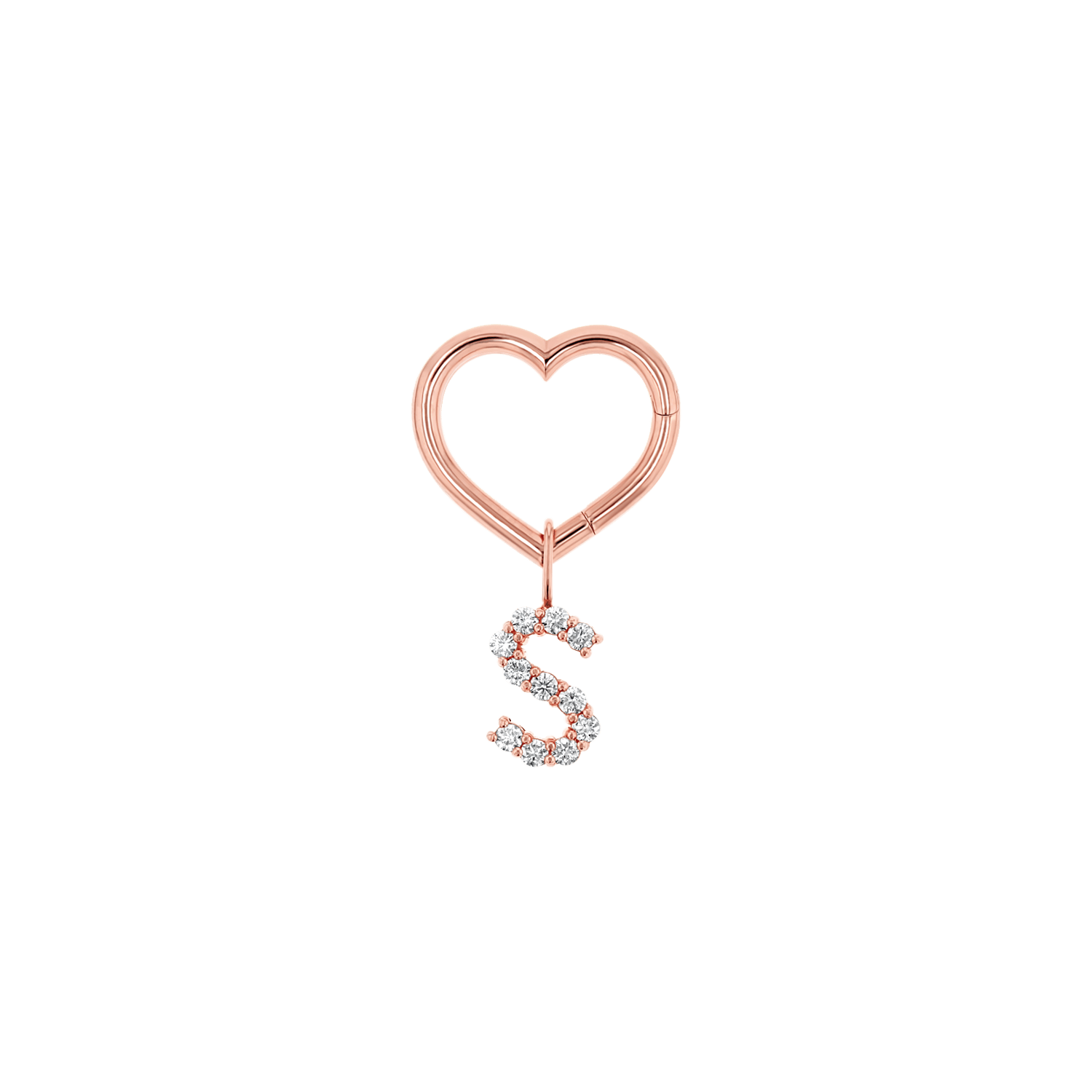 Kids Heart Charm Enhancer Connector - Lotus Diamond