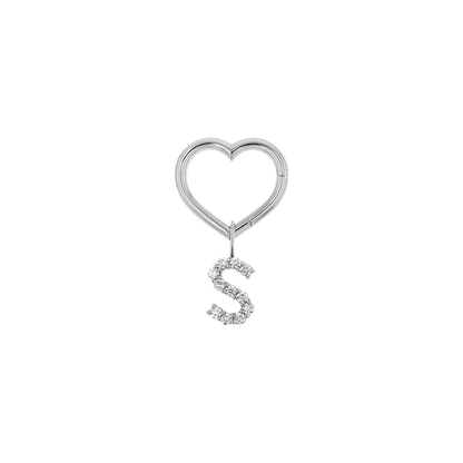 Kids Heart Charm Enhancer Connector - Lotus Diamond