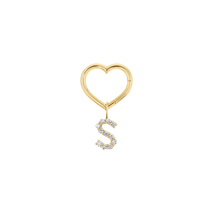 Kids Heart Charm Enhancer Connector - Lotus Diamond