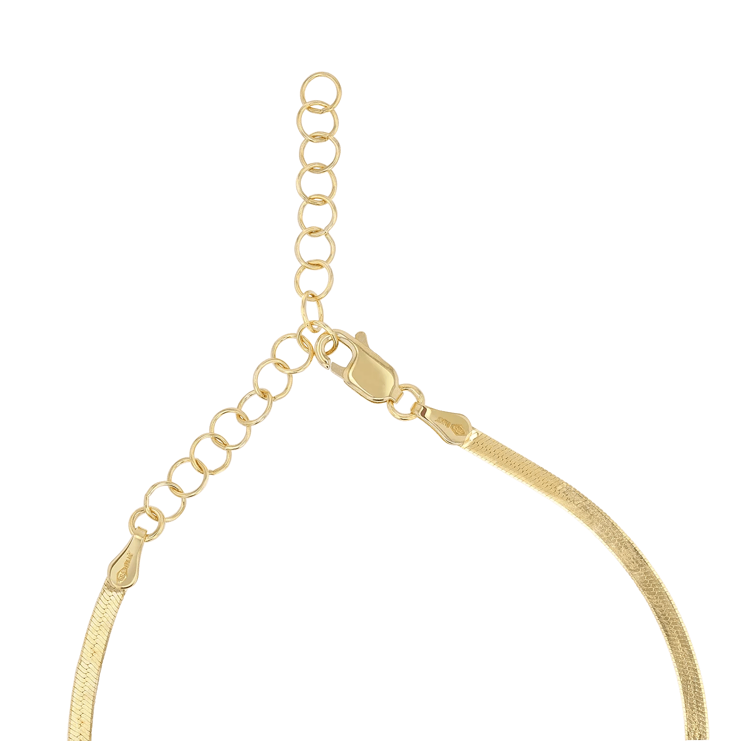 Kids Herringbone Necklace 3mm - Lotus Diamond