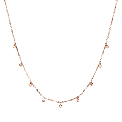 Kids Mini Dainty Ball Chain Necklace - Lotus Diamond