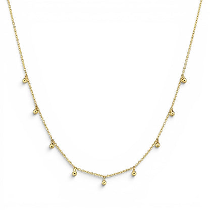 Kids Mini Dainty Ball Chain Necklace - Lotus Diamond