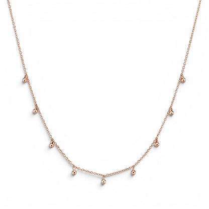 Kids Mini Dainty Ball Chain Necklace - Lotus Diamond