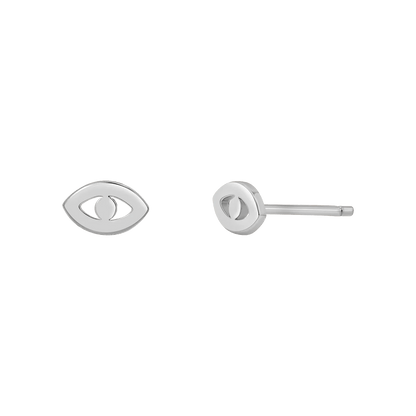 Kids Mini Evil Eye Stud Earrings - Lotus Diamond