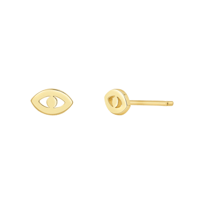 Kids Mini Evil Eye Stud Earrings - Lotus Diamond