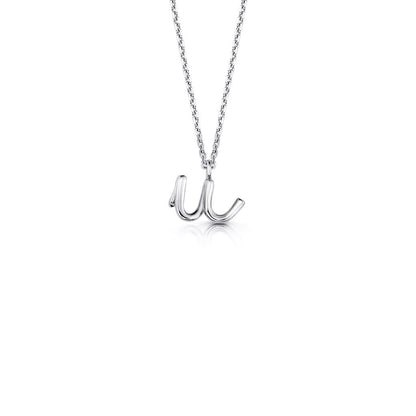 Kids Mini Letter Necklace - Lotus Diamond