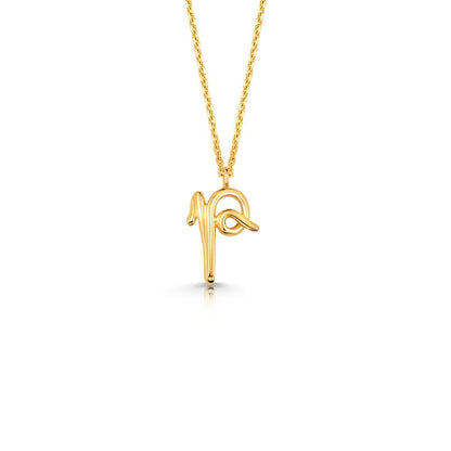 Kids Mini Letter Necklace - Lotus Diamond