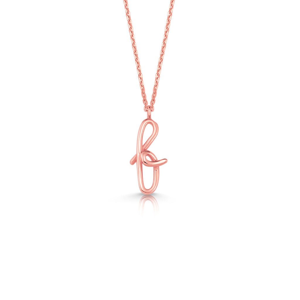 Kids Mini Letter Necklace - Lotus Diamond
