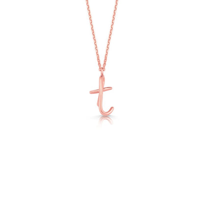 Kids Mini Letter Necklace - Lotus Diamond
