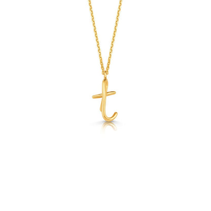 Kids Mini Letter Necklace - Lotus Diamond