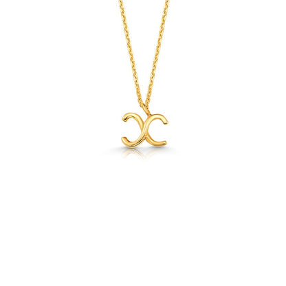 Kids Mini Letter Necklace - Lotus Diamond