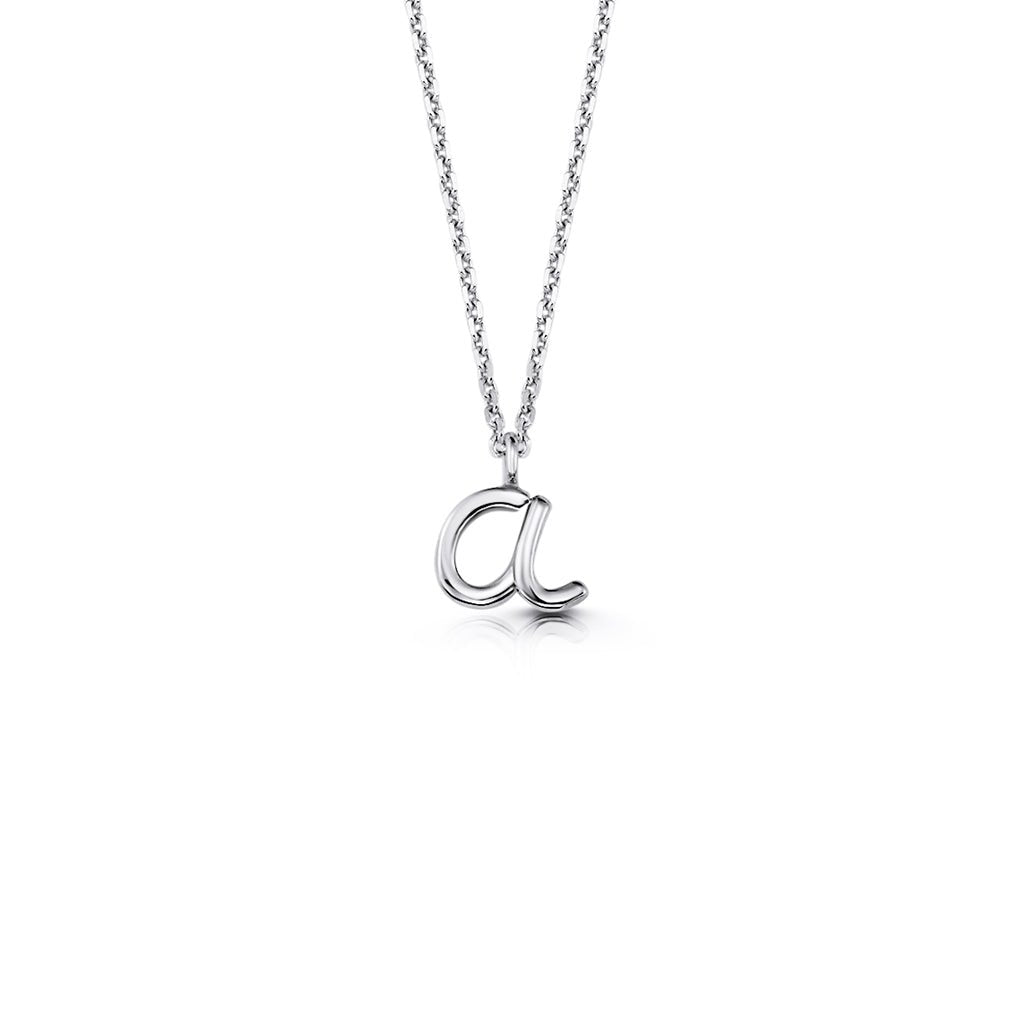 Kids Mini Letter Necklace - Lotus Diamond