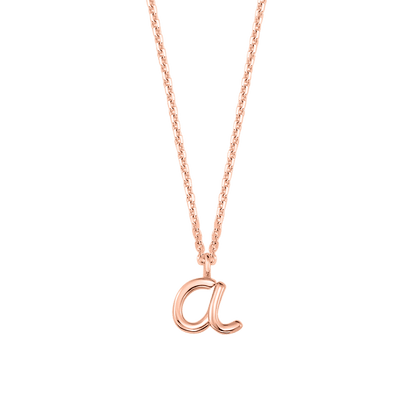 Kids Mini Letter Necklace - Lotus Diamond
