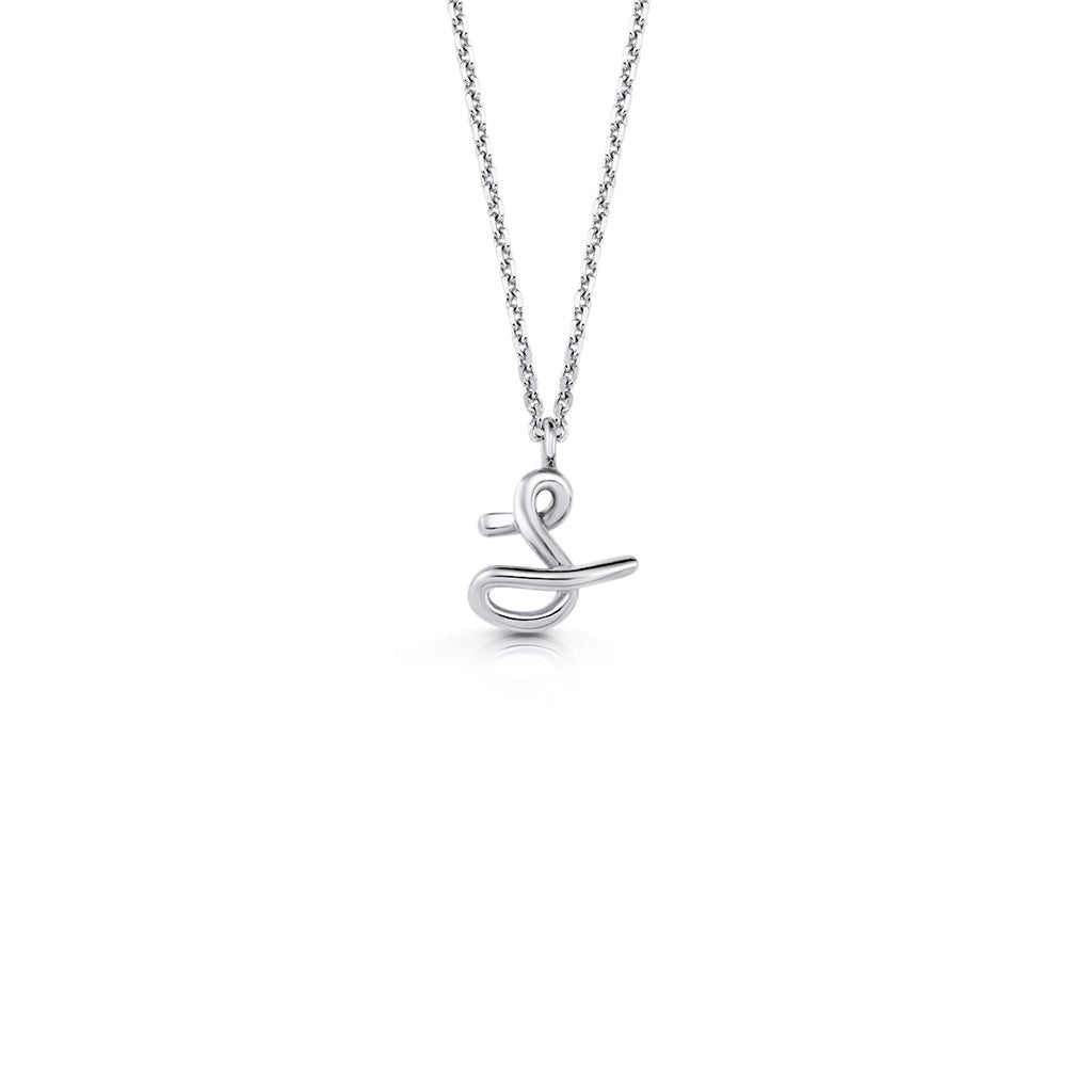 Kids Mini Letter Necklace - Lotus Diamond