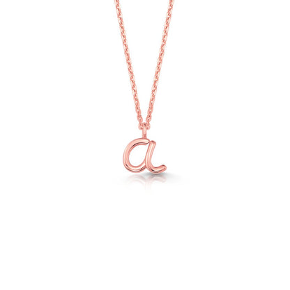 Kids Mini Letter Necklace - Lotus Diamond