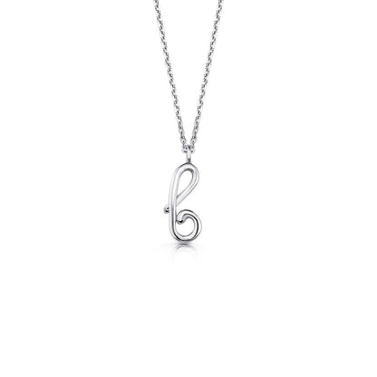 Kids Mini Letter Necklace - Lotus Diamond