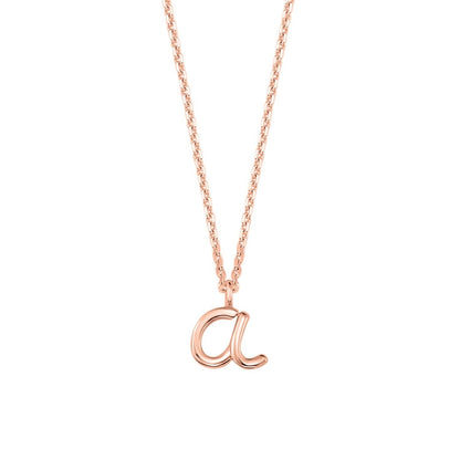 Kids Mini Letter Necklace - Lotus Diamond