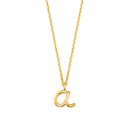Kids Mini Letter Necklace - Lotus Diamond